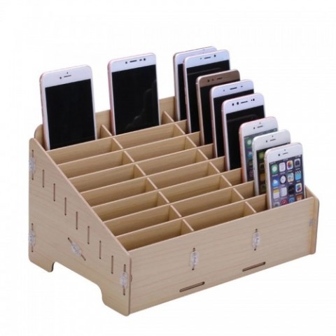 Telefon Yedek Parça Ahşap Organizer (24'lü model)