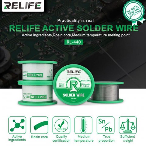 Relife RL-440 05mm Lehim Teli Relife RL-440 05mm Lehim Teli